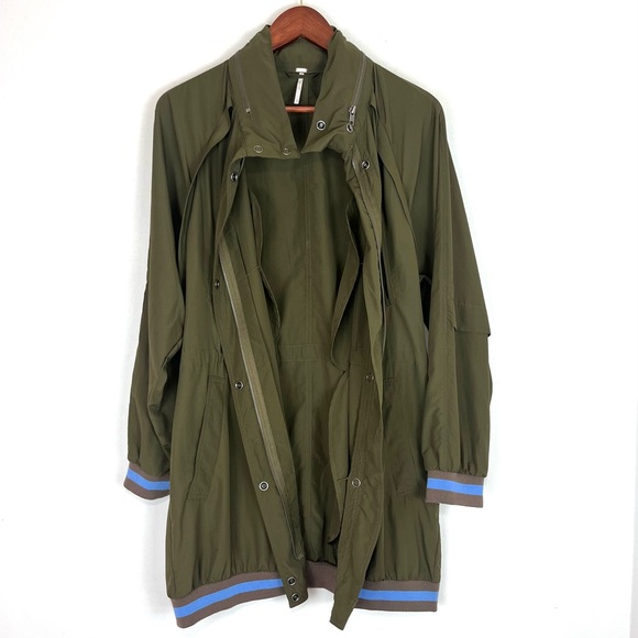 Free People Windswept Hooded Jacket Green Size Small - Picture 12 of 13